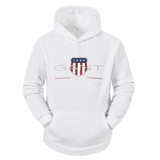 2025Solid Color Men's Hoodie Warm Men's Sweatshirt Fashion Street Casual Men's Loose Cool Sa 1949 Printed Pullover Brand Hoodie 4