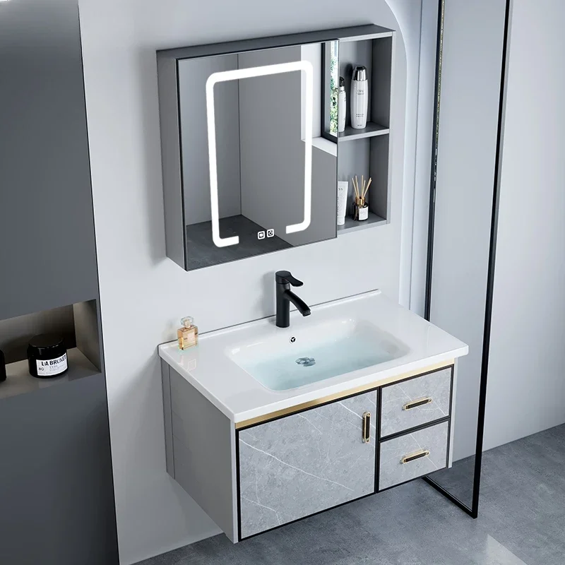 Closed Storage Toilet Cabinet Drawer Bathroom Furniture Corner Shelf Small Closet Washbasin Wall Pharmacy Mdf Wc Casa Arredo