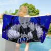 1PC Gojou Satoru Jujutsu Kaisen Anime Towel Microfiber Beach Towel Quick Dry Kids Beach Blanket Soft Unisex Camping Pool Towel 1