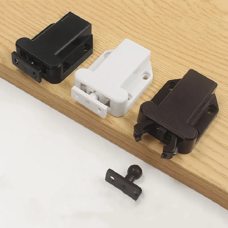 One Button To Open The Invisible Door Lock, Kitchen Cabinet Touch Lock Release Drawer Cabinet Door Touch Rebound Suction