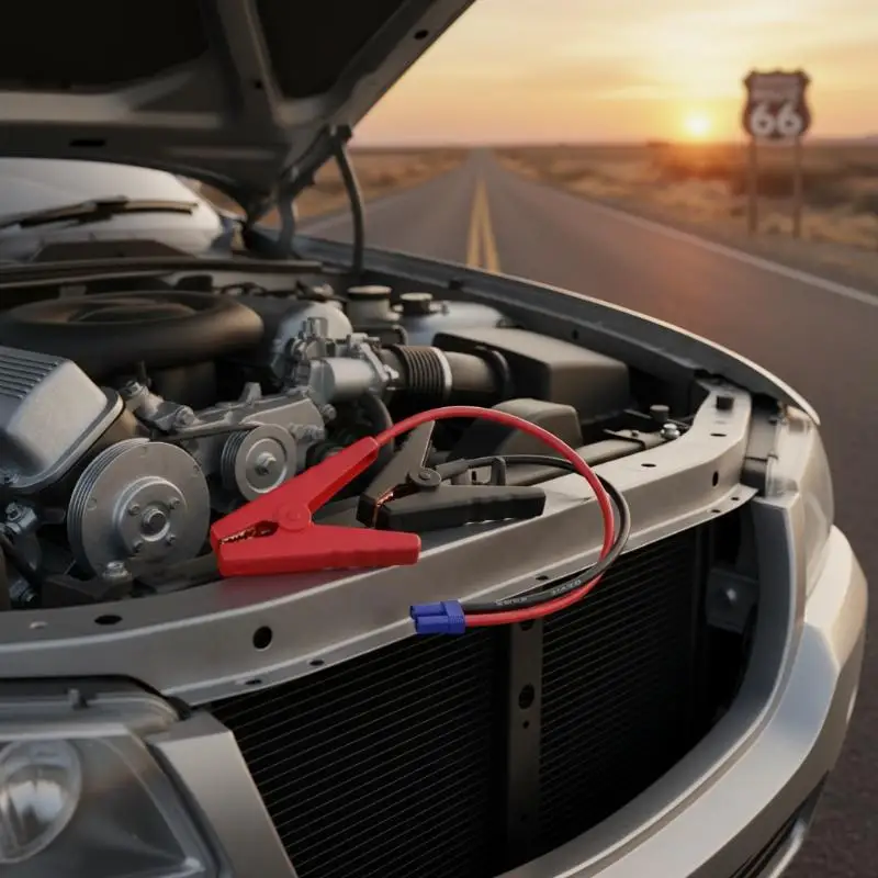 Cavo di Emergenza per Batteria Auto, Dispositivo di Avviamento di Emergenza, Power Bank con Morsetti, Pinza di Avviamento per Auto