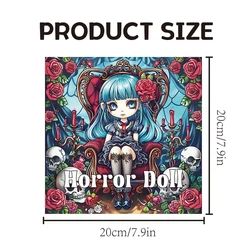 Horror Doll Coloring Book: Stress - Relief Graffiti Art (20x20cm 20pages)