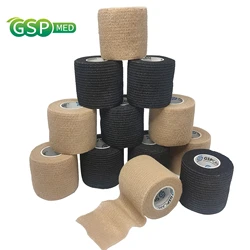 1 Pcs Sports Knee Protector 4.5m First Aid Therapy Elastic Bandage Colorful Self Adhesive Wrap Tape Pet Injury Proof Non-woven