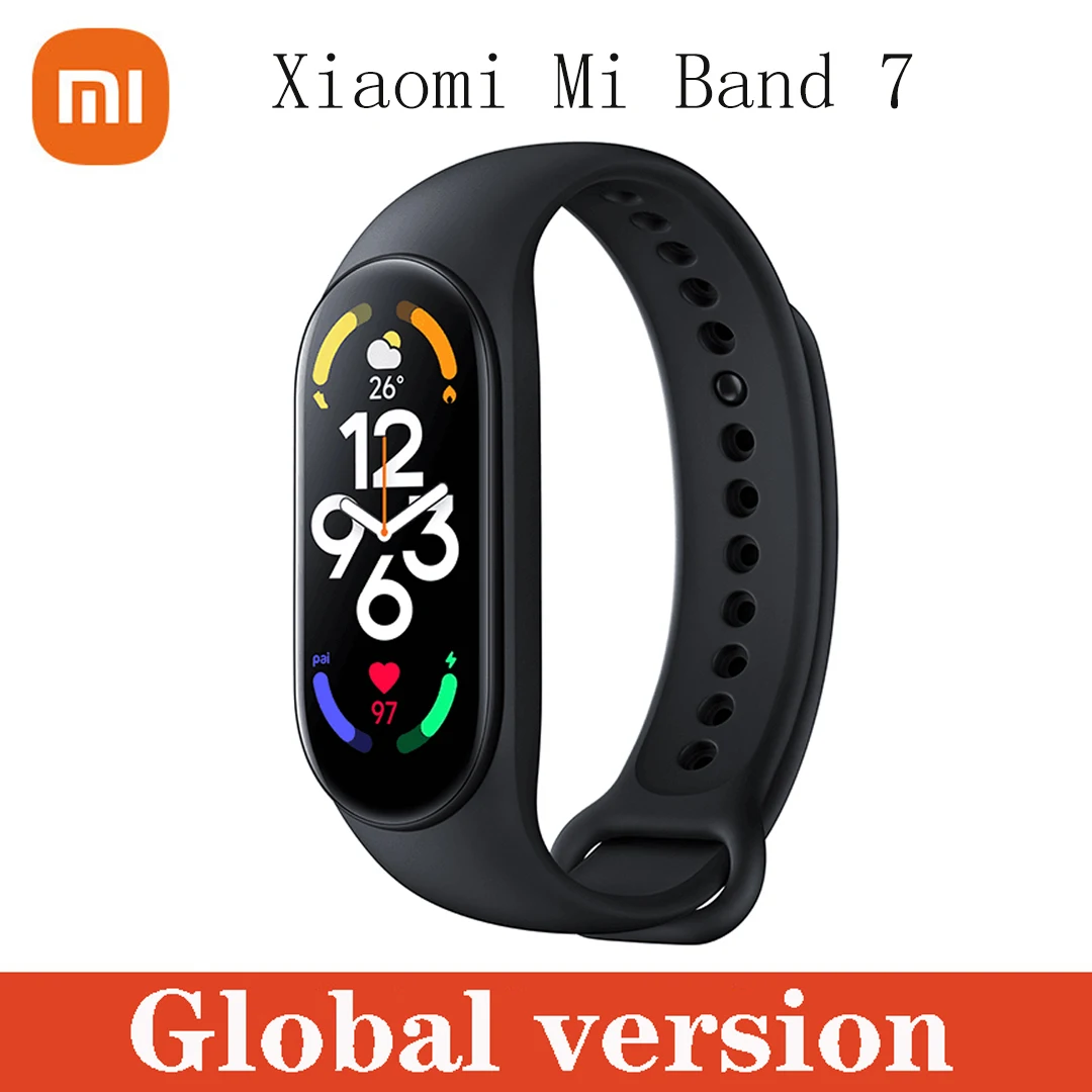 Смарт-браслет Xiaomi Mi Band 7 1 62 дюйма AMOLED Магнитная Зарядка 120 режимов работы