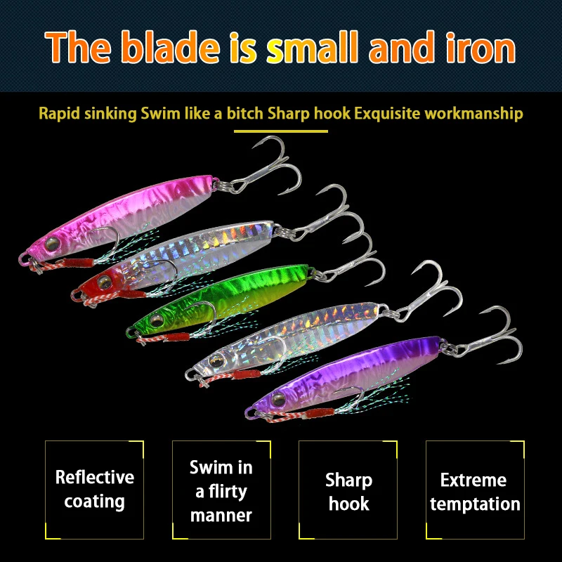 

1PC Luya Bait Ultra-Long Cast Water Heavy Iron Plate Simulation Fake Bait Hard Bait Fake Bait Like Bait