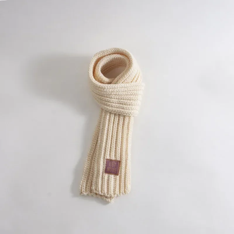 Children Winter Autumn Knitted Scarf Keep Warm Solid Candy Colors Baby Girls Boys Kids Neck Gaiter