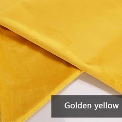 Velvet Fabric - 14 Vibrant Colors for DIY Sewing, Home Textiles, and Decor (Golden Yellow)