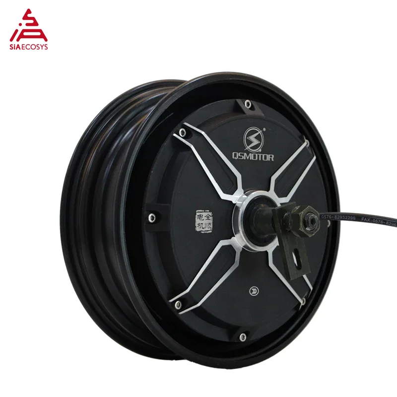 

QSMotor 10*3.0inch 205 3000W V2 60v 45kph BLDC Brushless And Gearless In-Wheel Hub Motor For Electric Scooter Type