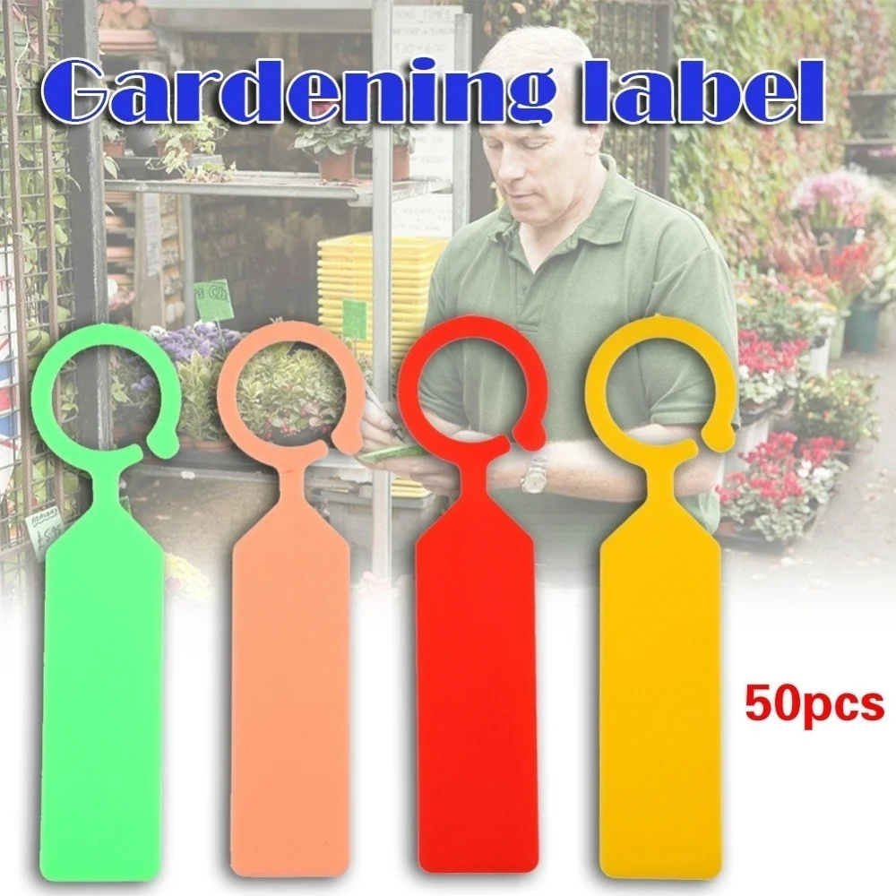 

50pcs/set Plastic Labels Melon Fruit Tags Plants Sign Card Mark Labeling Tool