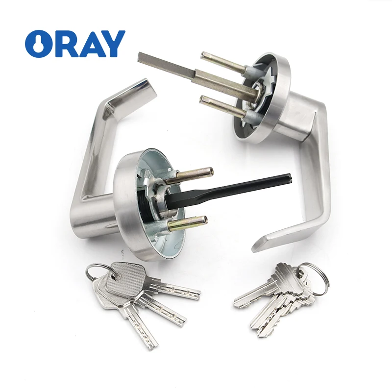 Office Building Fire Door Panic Bar Lock Anti Panic Exit Device Iron Paint Lock with Lever Handle