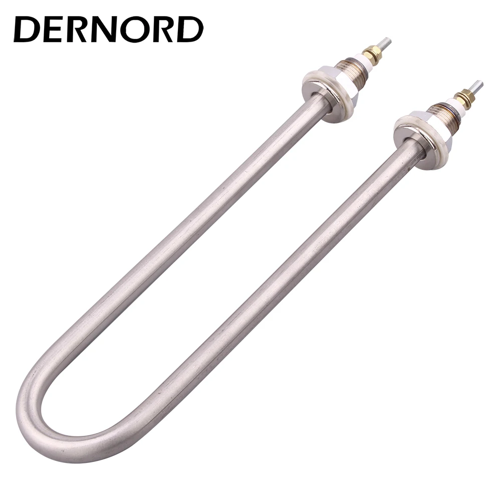 DERNORD Heating Element 220V Single U Heating Pipe Electric Heater Tube ...