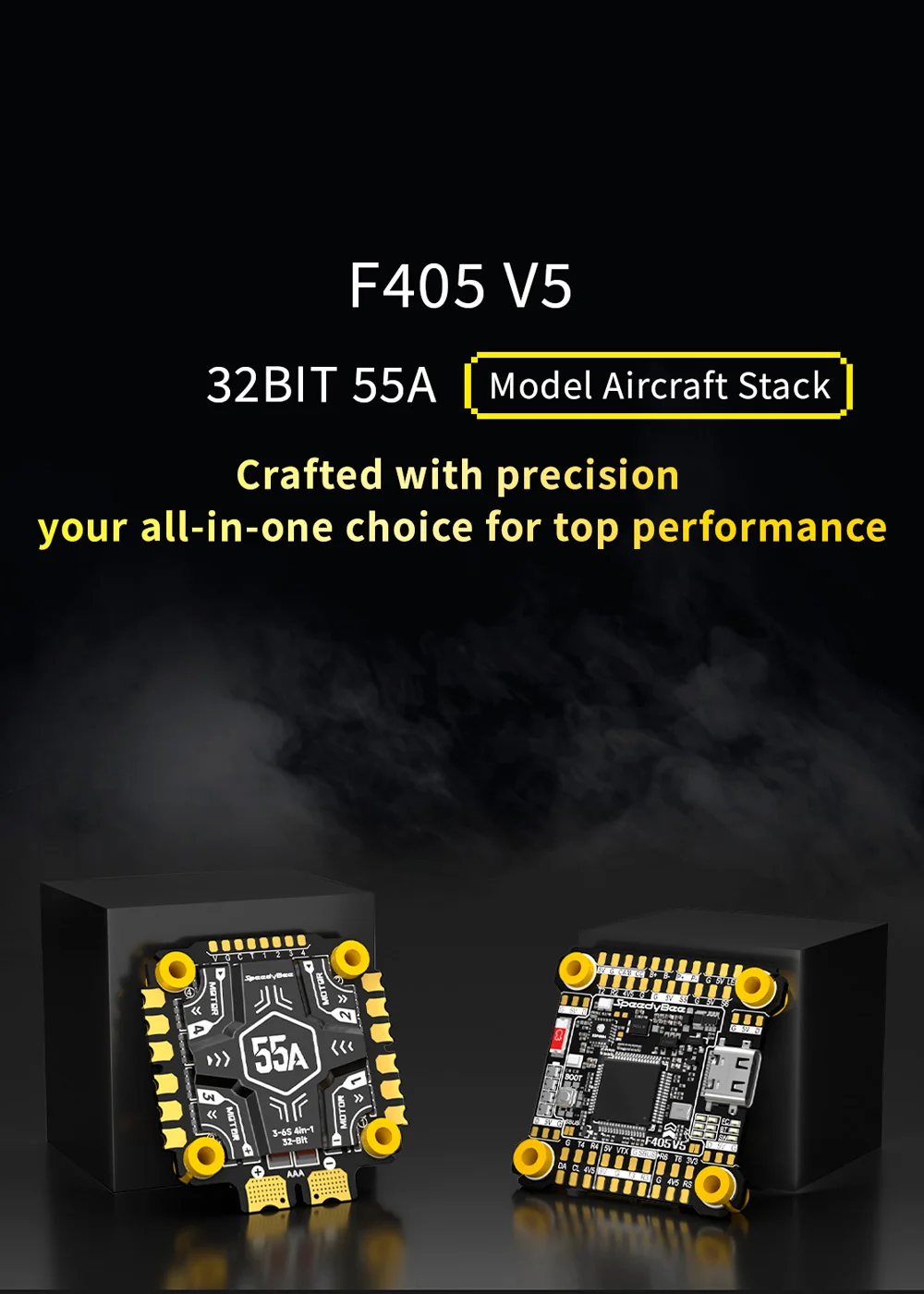 SpeedyBee F405 V5 Stack FC 55A ESC 3-6S pour Drone FPV