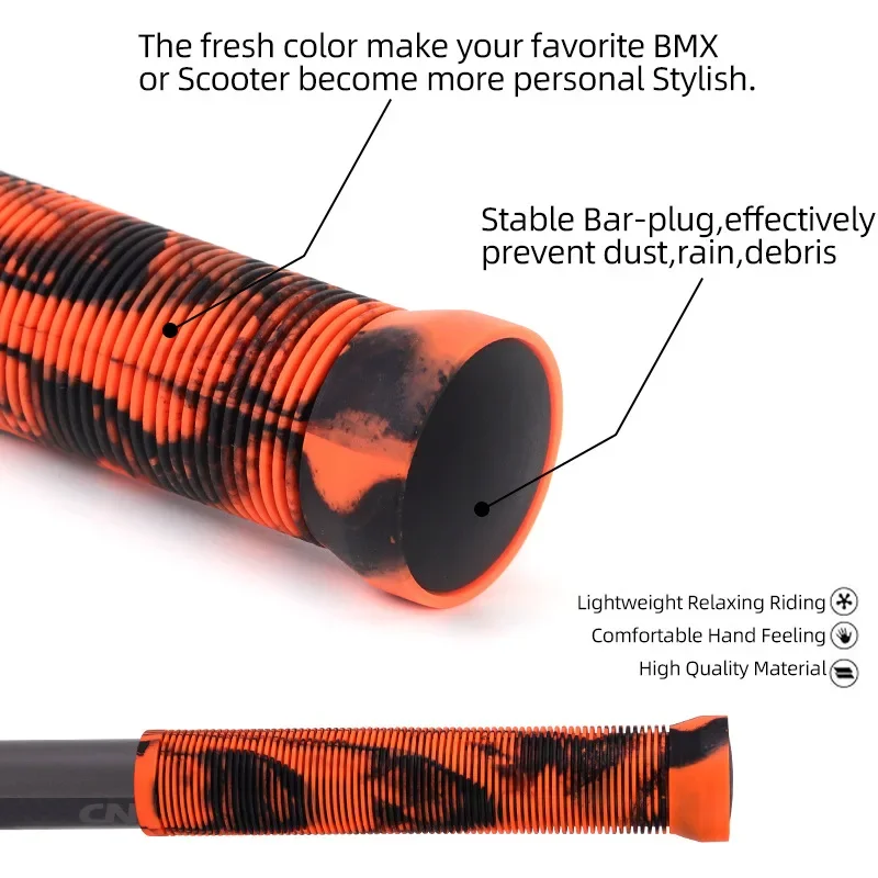 Length Rubber Bicycle Grips Anti-Slip Folding Bike Cuffs ShcokProof MTB Handleba