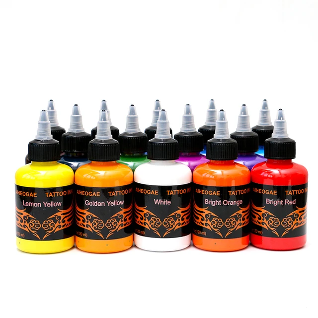 15ml 14 Colors Professional Tattoo Ink For Body Art Pigment Permanent  Microblading Beauty Art Tattoo Ink Supplies - Tattoo Inks - AliExpress