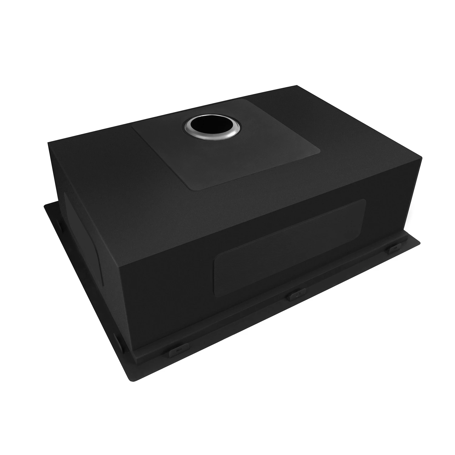 

30" Drop in Gunmetal Black 304 Stainless Steel Handmade Kitchen Sink with Ledged Workstation