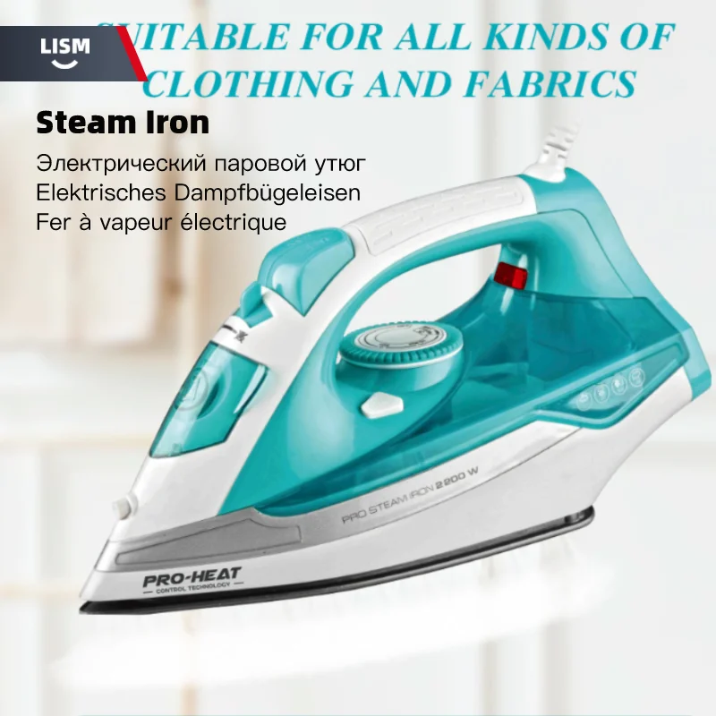 Iron Steam Irons for Home Travel Steamer Portable Electric Factory Garment Clothes Straightener Hand Laundry Appliances