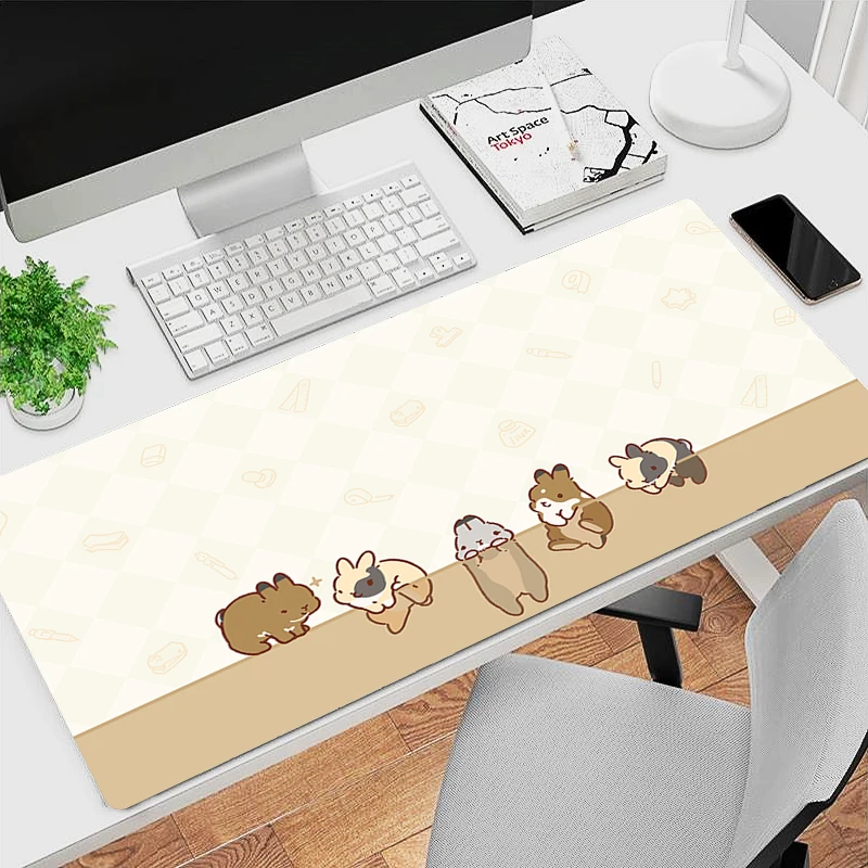 

Kawaii Bunny Mouse Pad Laptop Soft Cute Cartoon Rabbit Keyboard Rug Office Computer Anime Gaming Mousepad XXL Girl Best Desk Mat