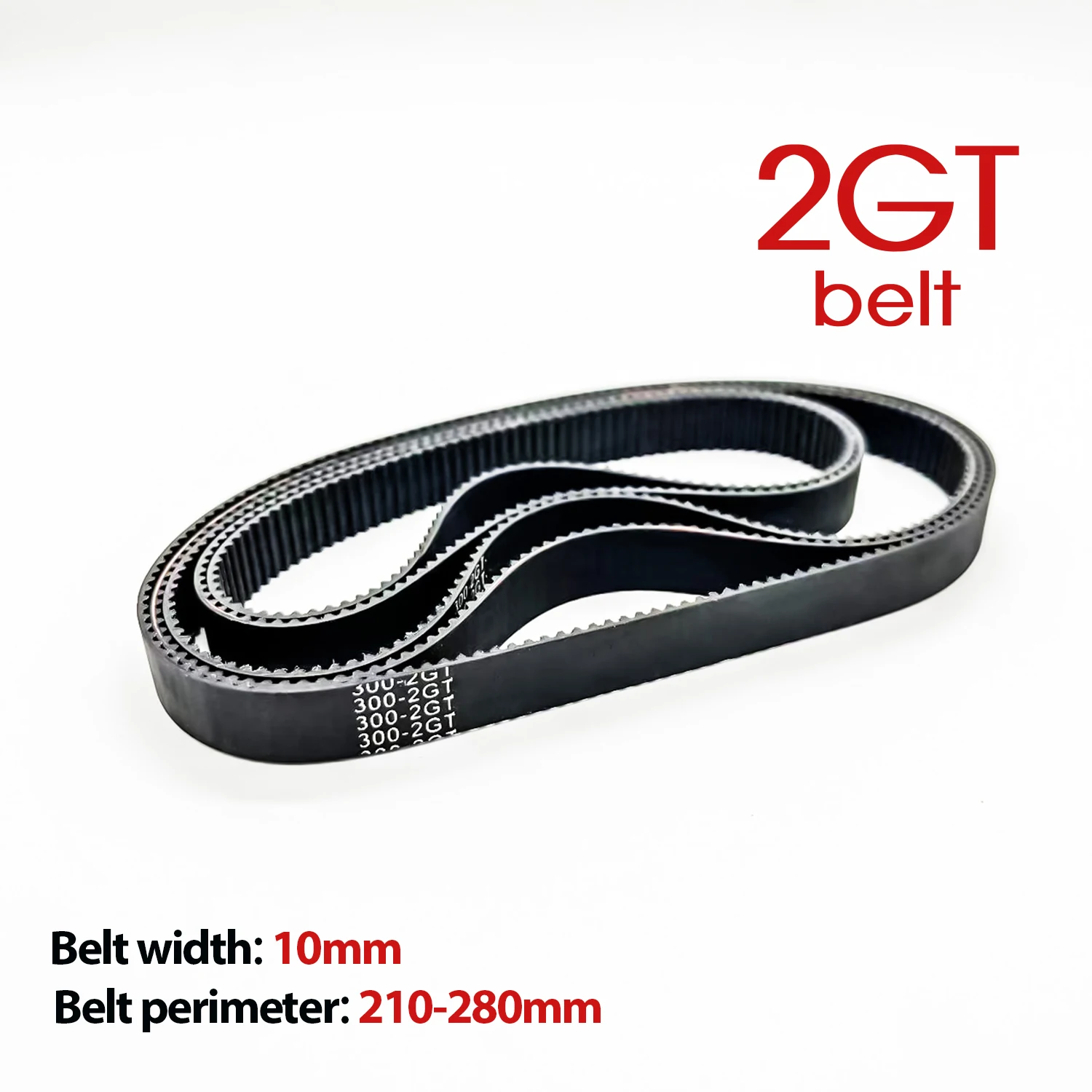 

Yohi GT2 Timing Belt Pitch Length 210/218/220/232/240/244/250/260/264/278/280mm Width 10mm Rubber Closed