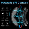 X-TIGER Pro Ski Goggles UV400 Anti-fog Eyewear Magnetic Lens Night Vision Yellow Lens Outdoor Sports Snowboard Snow Goggles Set 4