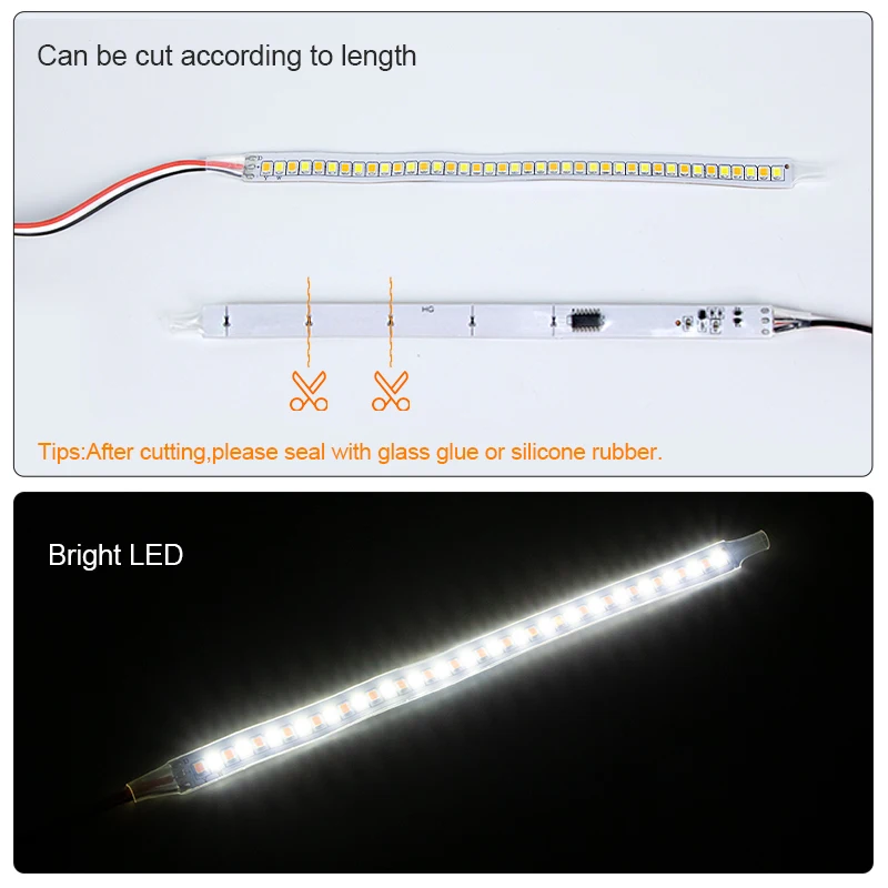 SEAMETAL 12V LED Car Rearview Mirror Indicator Lamp Auto Headlight Strip Turn Signal Flowing Light Daylights for Car Lighting