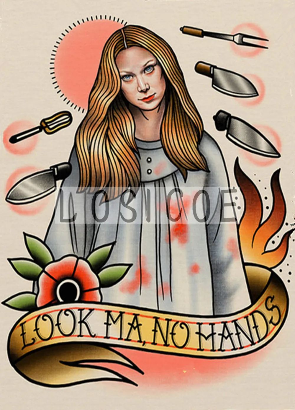 

Vintage Tattoos Design Movie Poster Kraft Paper Retro Posters Home Room Art Wall Stickers Wall Art Wall Hanging Home Decor G6J