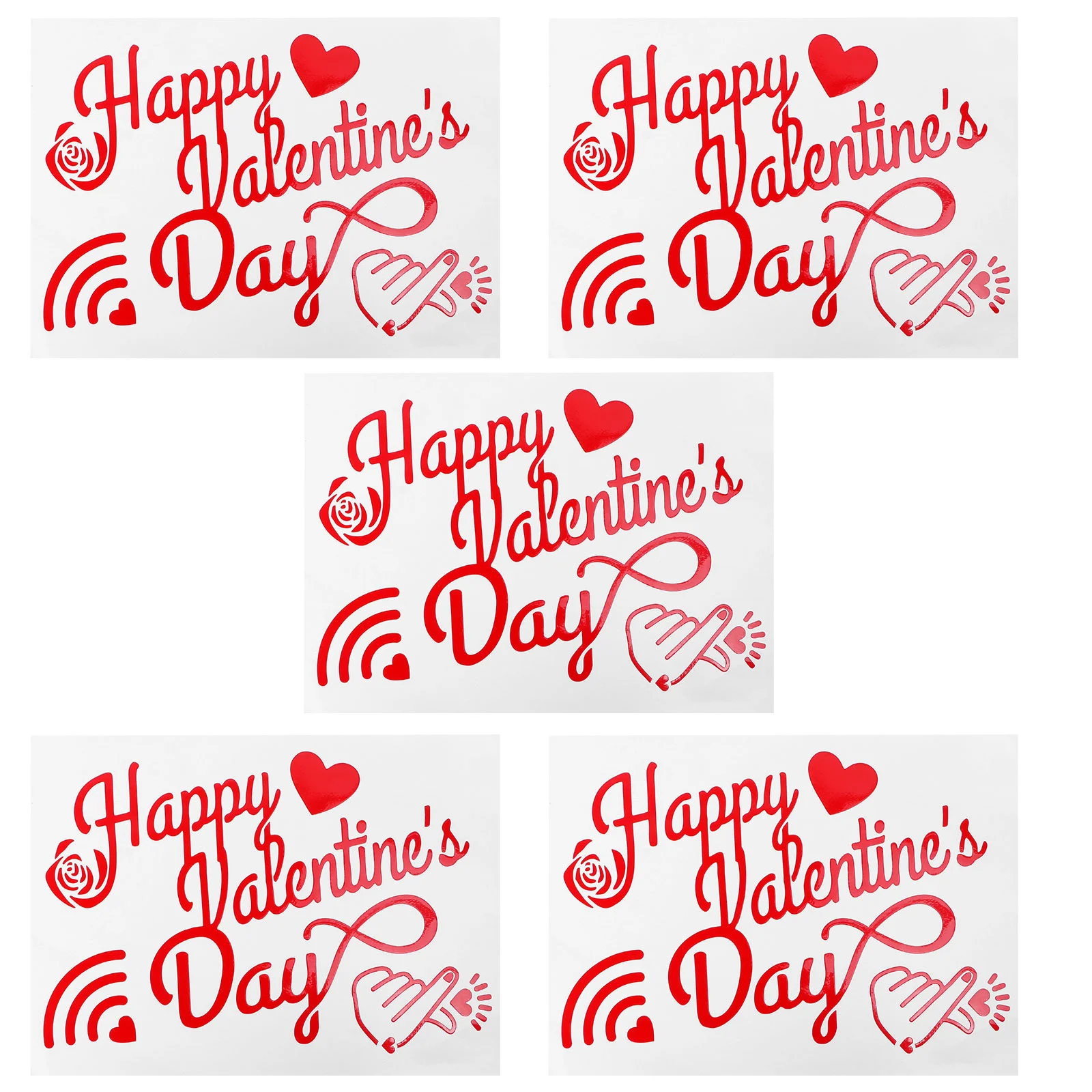 5Pcs Wedding Letters Balloon Stickers Decorative Party Balloon Decals Red AliExpress