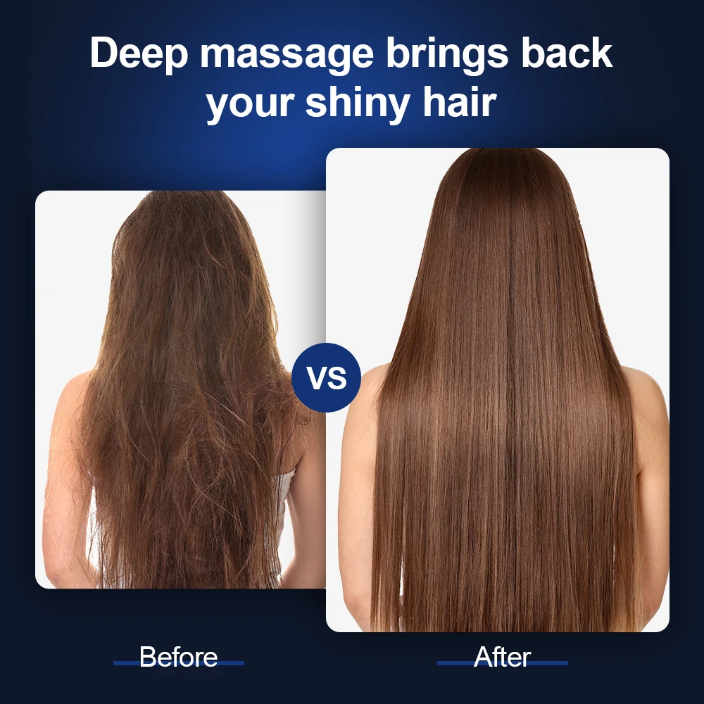 Hair Growth Comb Anti-Hair Loss Medicinal Scalp Massage Comb LED Colored Light Radio Frequency Hot Compress Scalp Care