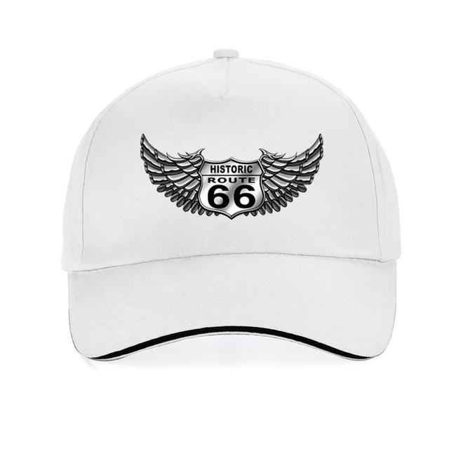 Fashion USA Route 66 Letters baseball cap punk Silver Wings 66 Moto Racing men  hat Sun Protection Adjustable Snapback Dad Caps - AliExpress