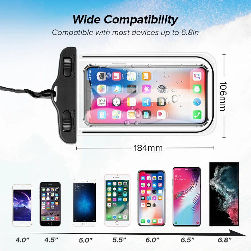 Definition bypass Regelmæssigt INIU IP68 Universal Waterproof Phone Case Water Proof Bag Mobile Cover For  iPhone 13 12 11 Pro Max X Xs 8 Xiaomi Huawei Samsung