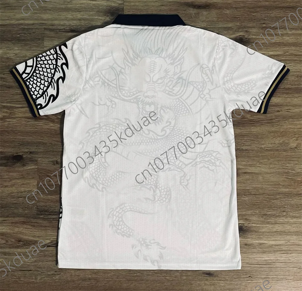 25/26 Edition Dragon Pattern Football Jersey Short Sleeve T-Shirts Men Women Casual Street Oversize Unisex Polo Quick-dry Tops