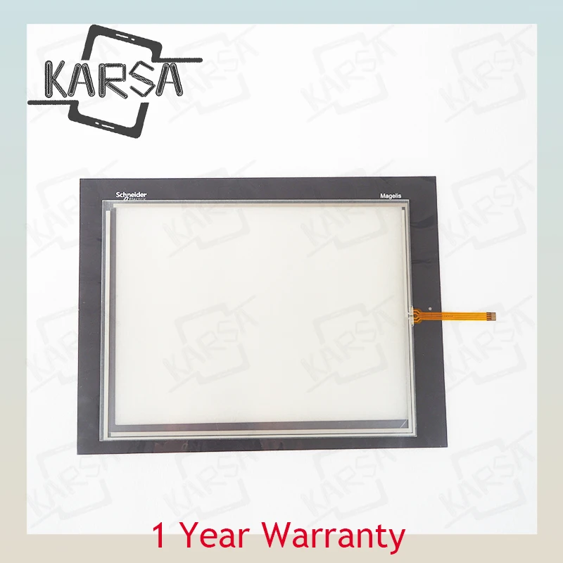 

New XBTGT7340 Touch Screen Panel Glass Digitizer for Schneider XBTGT7340 Touchscreen + Front Overlay Protective Film