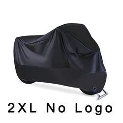 Premium Waterproof Outdoor Motorcycle Cover - UV Protection & Dust/Rain Shield (No Logo 2XL)