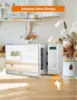 CHEF 0.7 Cu Ft Microwave with 10 Power Levels, 700W Microwave with Digital Display, Countertop Microwave with Child S 5