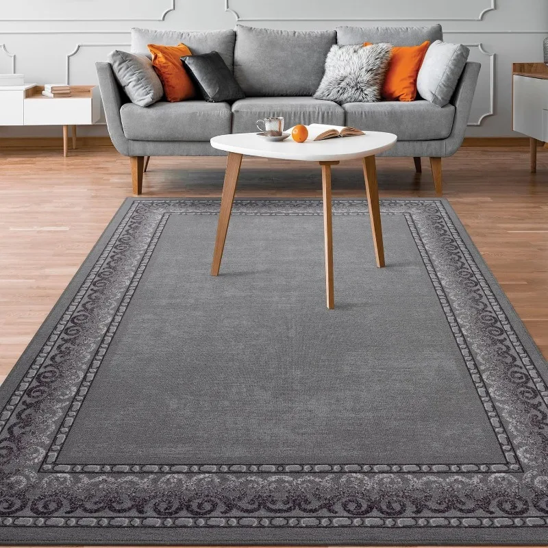European Living Room Carpet Retro Classic Fashion Luxury Bedroom Plush Rug Foldable Machine Washable Non-slip Cloakroom Mats 러그