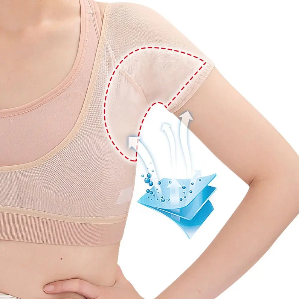 Protège-Transpiration Aisselles Réutilisables - Lot De 10, Tissu Élastique, 8,7x6,2 Cm - Hommes/Femmes
