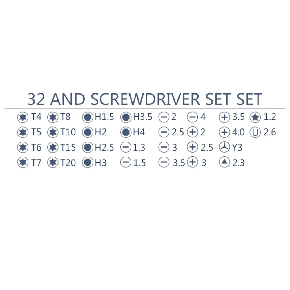 Repair Tool Set, Laptop Screen Replacement Tools KIT Screwdriver Set, Phone Opening Screwdriver 32Pcs