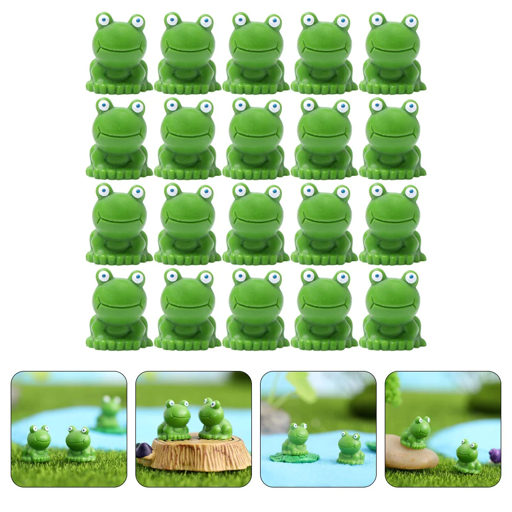 

20/30pcs Mini Resin Frog Figurines Realistic Animal Models Educational Toys Fairy Garden Dollhouse Accessories