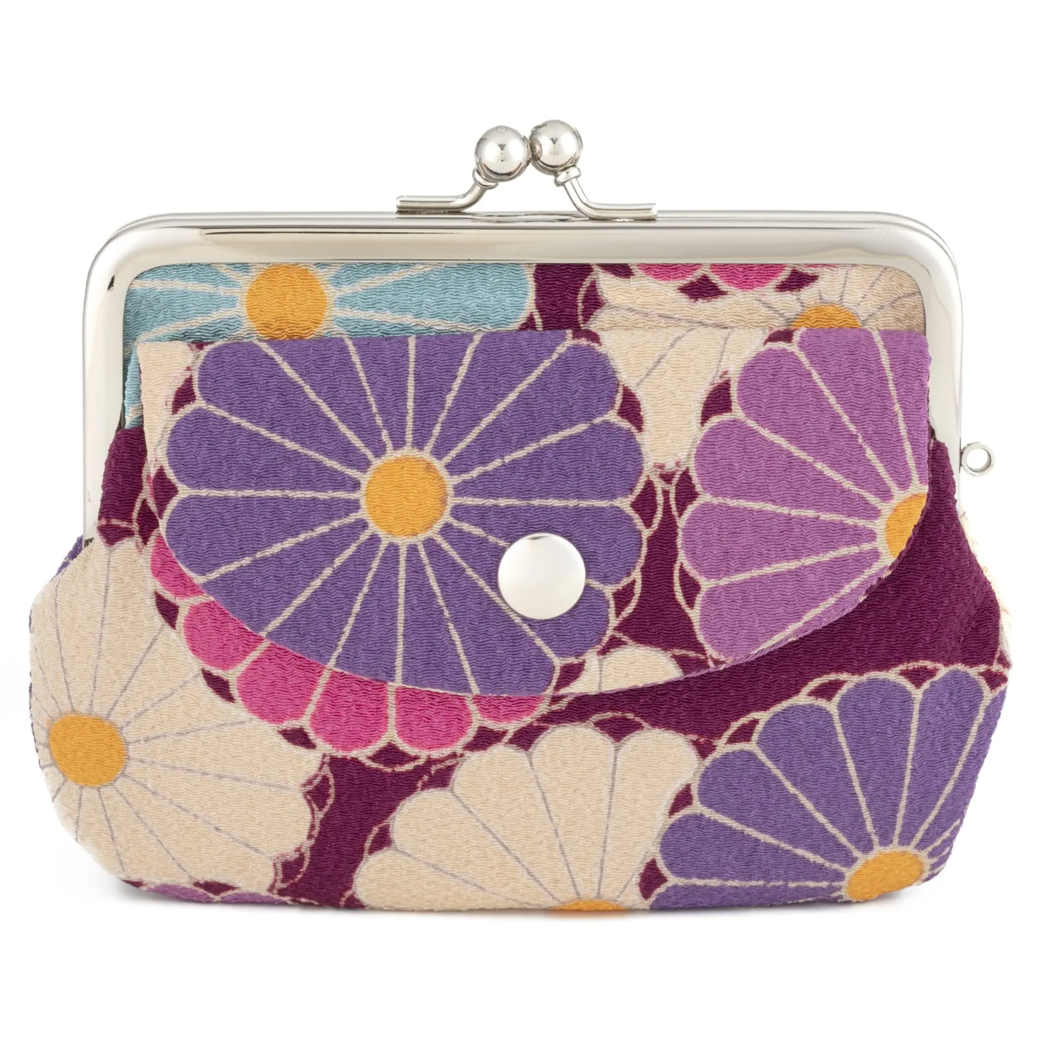 

Vintage Floral Kiss Lock Coin Wallet - Add a Touch of Retro Charm to Your Accessories