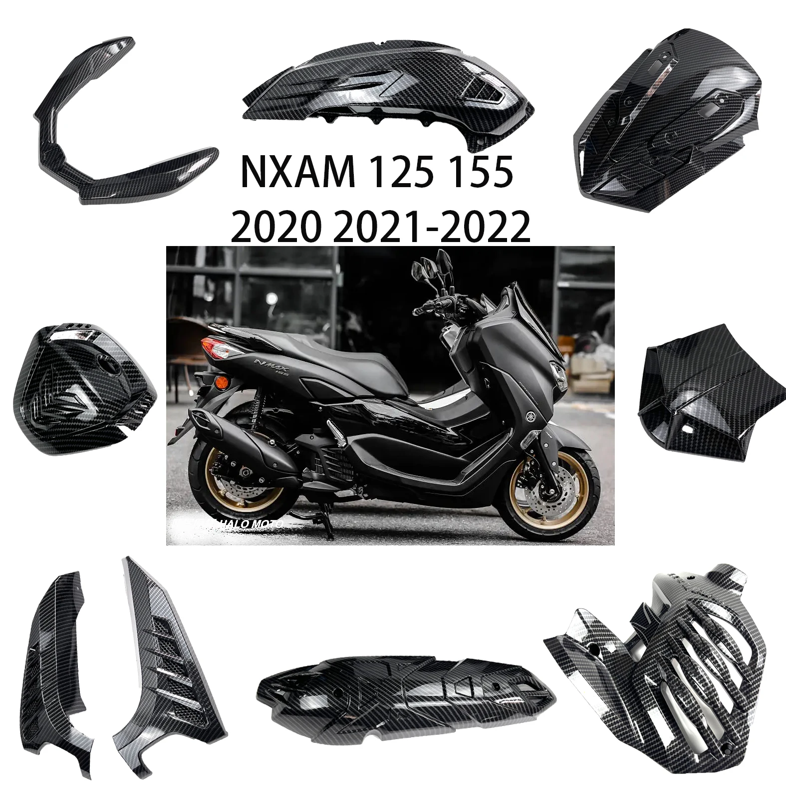 Color : Clear LIWENCUI Motorrad Windschutzscheibe Windschutzscheibe Schirm lang for Yamaha Nmax155 Nmax125 Nmax 125 155 