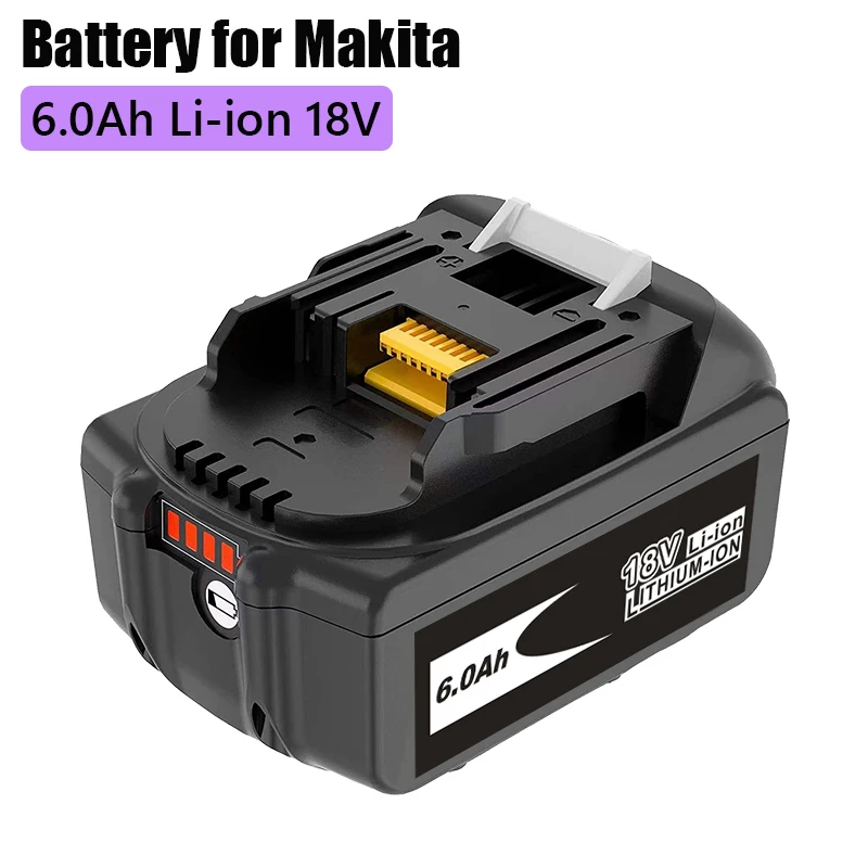 

Free ShippingBL1860 Akku 18V 6000mAh Lithium-ionen Für 18v Batterie BL1840 BL1850 BL1830 BL1860B LXT 400 + Ladegerät