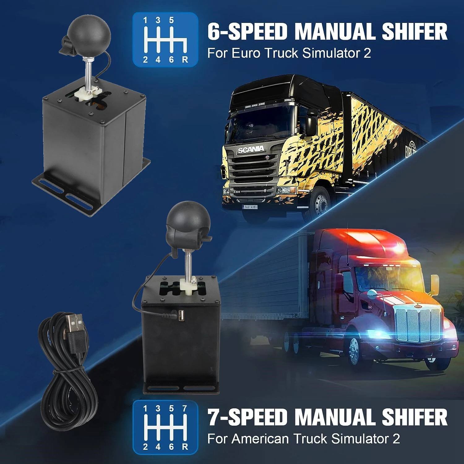 H Gear Shifter PC USB Simulator For Logitech G29/G25/G27/G920/G923 Thrustmaster T300RS/GT Steering Wheel For ETS2 Track Games gear shifter