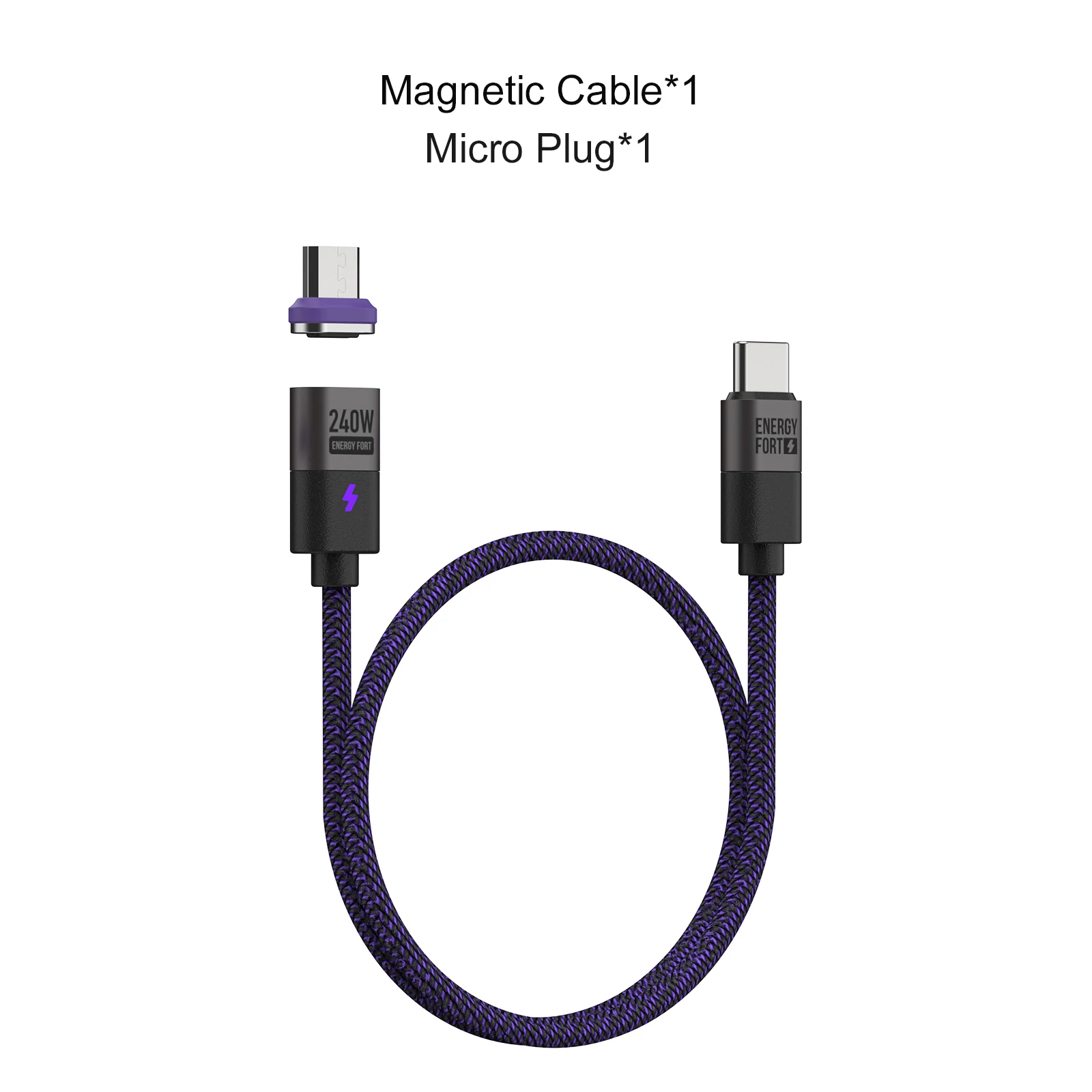 High-Speed 240W Magnetic USB Type C Fast Charging Cable