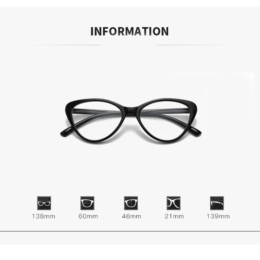 Anti Blue Light Glasses Women Retro Cat Eye Frame Trend Flat Light Simple Fashionable Computer Plain Eyewear
