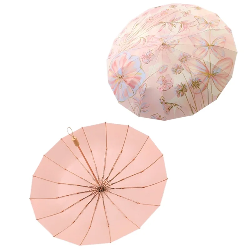 Waterproof Folding Sun Umbrella for UV Protection and Rain