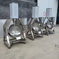 Machine industrielle de cuisson de Sauce, Pot planétaire inclinable automatique, bouilloire électrique à gaine à gaz avec mélangeur à gratter inférieur 4