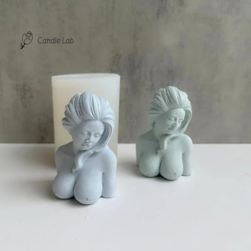 

Brooding Female Candle Silicone Mold Sexy DIY Handmade Aromatherapy Soap Candle Making Mould Home Decor