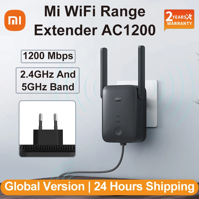 dual band router Phiên Bản Toàn Cầu Xiaomi AC1200 Mi WiFi Range Extender 2.4GHz Và 5GHz 1200Mbps Wifi Tốc Độ Cao làm Kích Sóng Repeater Mạng residential wifi signal booster