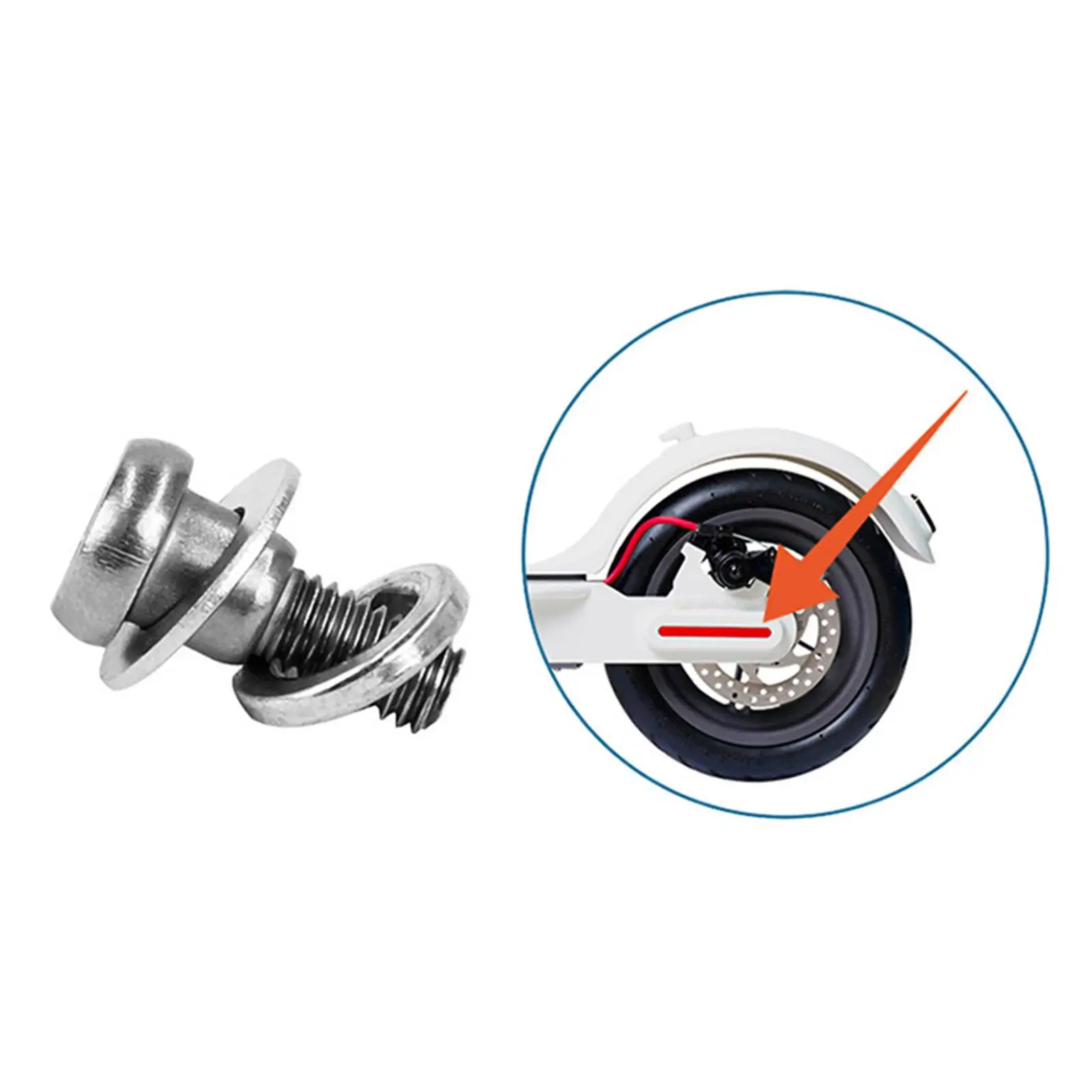 

Комплект болтов для фиксации задних колес скутеров из нержавеющей стали, комплект винтов для M365, аксессуары для электрических скутеров