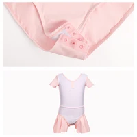 Girls Ballet Leotard Dress Pink Dance Leotard with Tutu Short Sleeve Ballerina Dress for Toddler Girls/Little Girls/Big Girls - Image 6