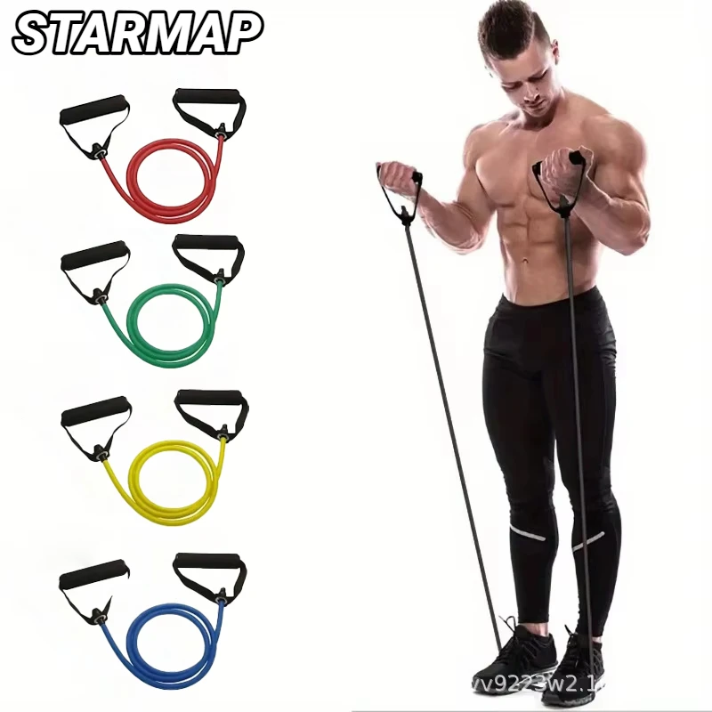 Enhanced Resistance Bands with Handles for Home Strength Training - 5-Level Workout Equipment for Men and Women